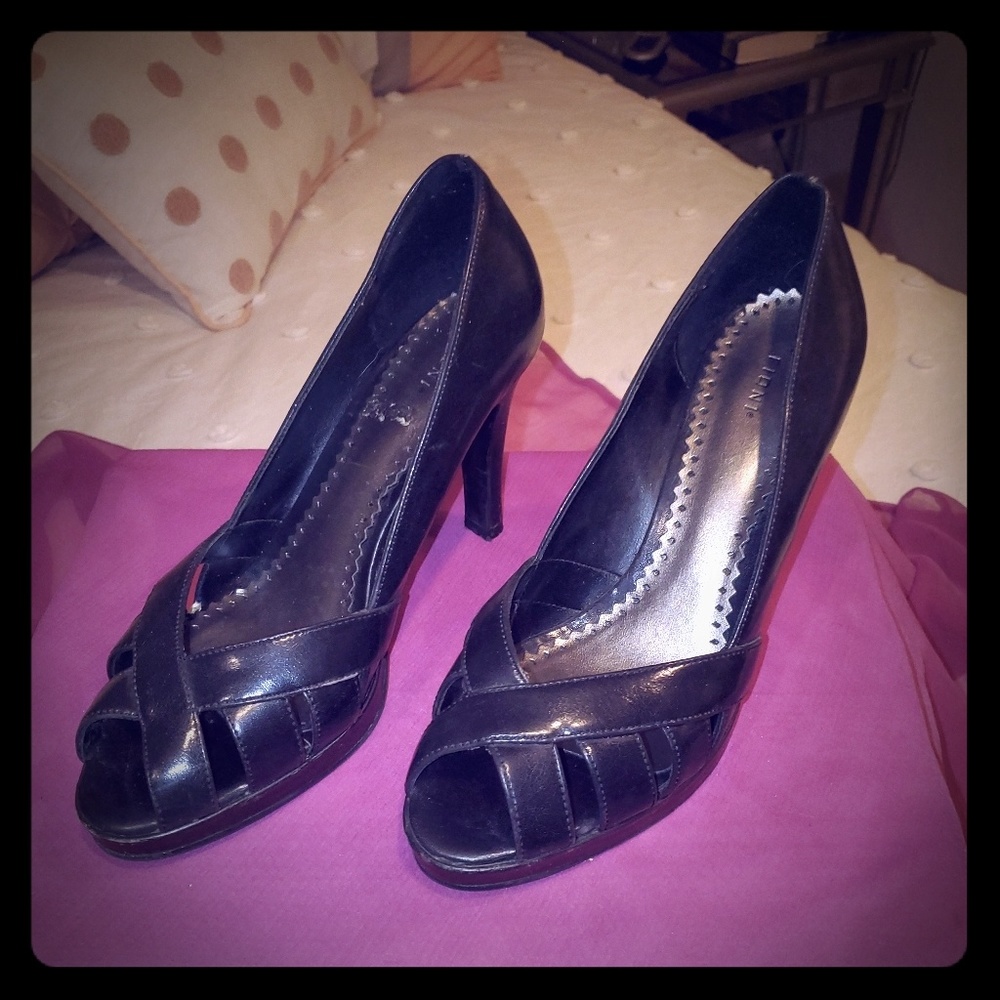 Black open toed Heels